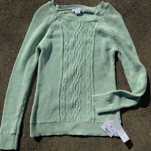 Liz Claiborne Sweater- 100% Cotton NEW WITH TAGS